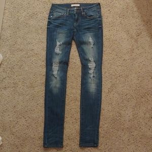 Denim Box Distressed Jeans